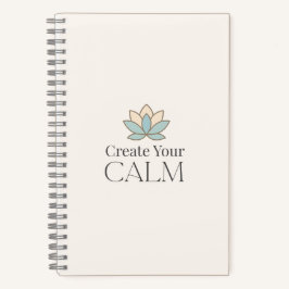 Create Your Calm Minimal Motivational Notebook Notitieboek