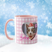 Create Your Cat 2 Photo Cute Typography Christmas  Mok