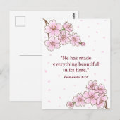 Create Your Desired Bible Art Floral Postcard  Briefkaart (Voorkant / Achterkant)