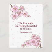Create Your Desired Bible Art Floral Postcard  Briefkaart (Voorkant)