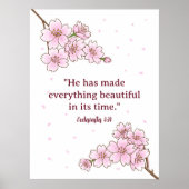 Create Your Desired Bible Art Floral Poster (Voorkant)