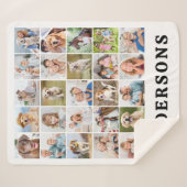 Create Your Family Custom Cute 25 Photos Collage Sherpa Deken (Voorkant (horizontaal))