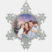 Create Your Family Photo Ornament - Snowflake (Voorkant)
