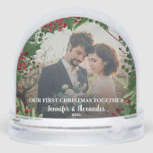 Create your First Christmas Together photo Sneeuwbol (Achterkant)