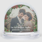Create your First Christmas Together photo Sneeuwbol (Achterkant)