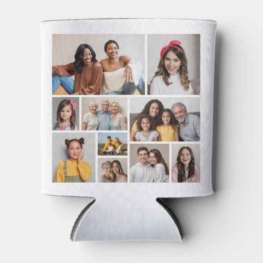 Create Your Own 10 Photo Collage Blikjeskoeler (Voorkant)