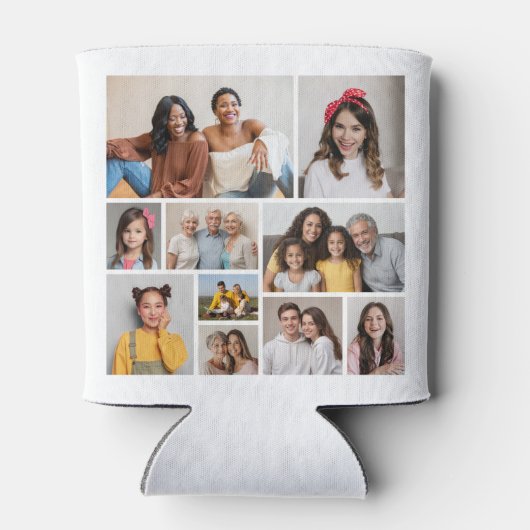 Create Your Own 10 Photo Collage Blikjeskoeler (Achterkant)