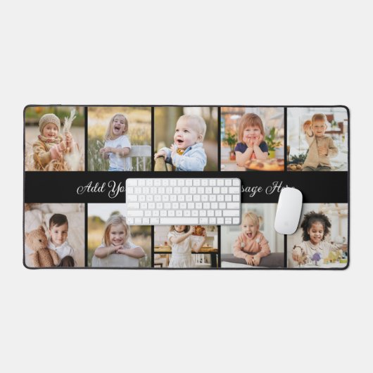Create Your Own 10 Photo Collage Desk Mat (Keyboard & Muis)