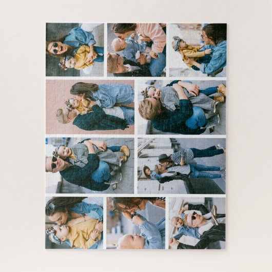 Create Your Own 10 Photo Collage Jigsaw Puzzle Legpuzzel (Verticaal)