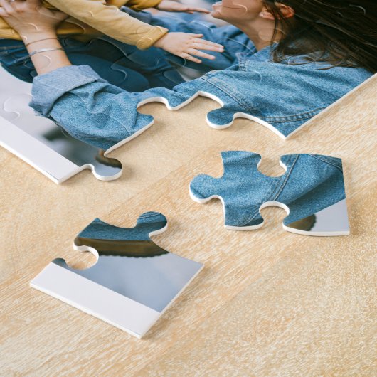 Create Your Own 10 Photo Collage Jigsaw Puzzle Legpuzzel (Zijkant)