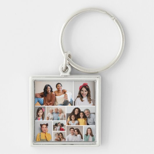 Create Your Own 10 Photo Collage Sleutelhanger (Voorkant)