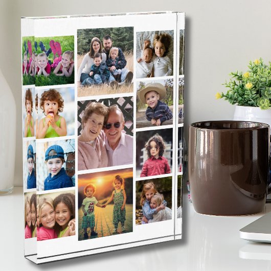 Create Your Own 11 Family Picture Collage White Fotoblokken