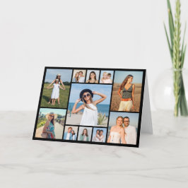 Create Your Own 11 Photo Collage Folded Kaart
