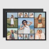 Create Your Own 11 Photo Collage Magnetic Card (Voorkant / Achterkant)