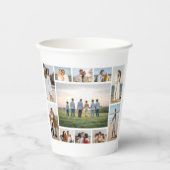 Create Your Own 11 Photo Collage Papieren Bekers (Voorkant)