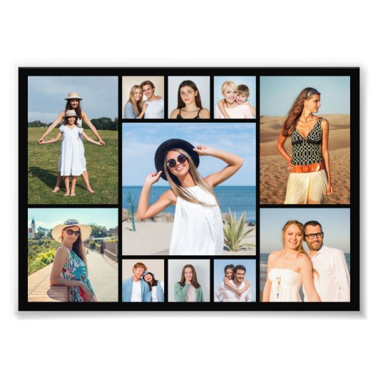 Create Your Own 11 Photo Collage Photo Enlargement Foto Afdruk (Voorkant)