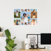 Create Your Own 11 Photo Collage  Poster (Thuiskantoor)