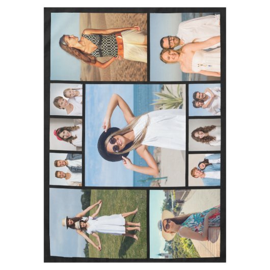 Create Your Own 11 Photo Collage Tafelkleed (Voorkant)