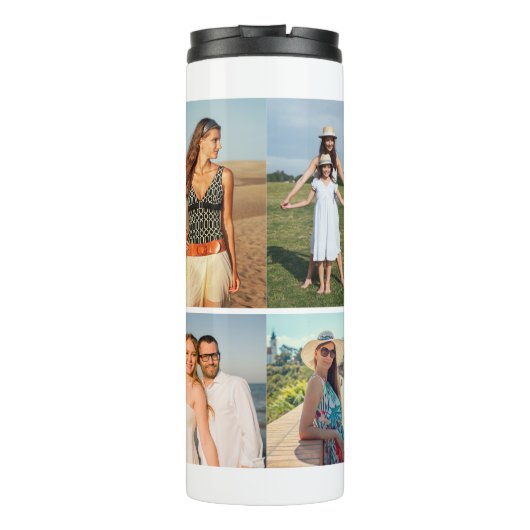Create Your Own 11 Photo Collage Thermosbeker (Achterkant)