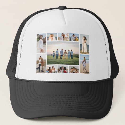 Create Your Own 11 Photo Collage Trucker Pet (Voorkant)