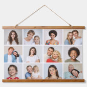 Create Your Own 12 Photo Collage Hangend Wandkleed (Voorkant)