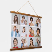Create Your Own 12 Photo Collage Hangend Wandkleed (Gebogen)