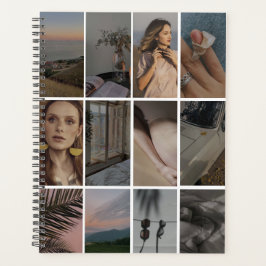 Create Your Own 12 Photo Collage Personalized  Planner