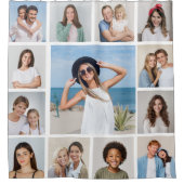 Create Your Own 13 Photo Collage Douchegordijn (Voorkant)