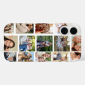 Create your Own 14 Photo Collage  Case-Mate iPhone Case (Achterkant (horizontaal))