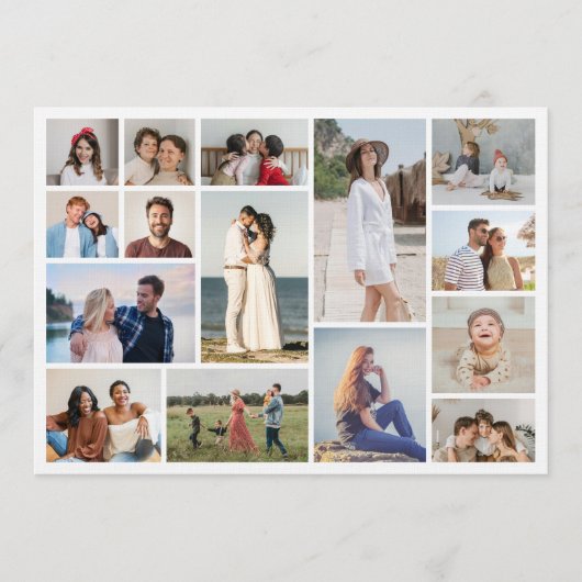 Create Your Own 15 Photo Collage Kaart (Voorkant)