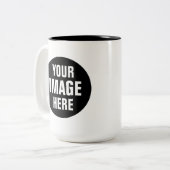 Create Your Own 15oz Two Tone Coffee Mug Tweekleurige Koffiemok (Voorkant links)