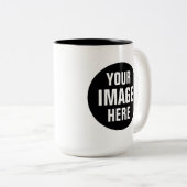 Create Your Own 15oz Two Tone Coffee Mug Tweekleurige Koffiemok (Voorkant rechts)