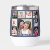 Create Your Own 18 Photo Collage Family Name Quote (Voorkant)