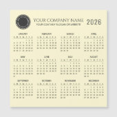 Create Your Own 2026 Company Calendar | Magnet (Voorkant)
