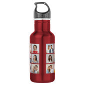 Create Your Own 21 Photo Collage  Waterfles (Achterkant)