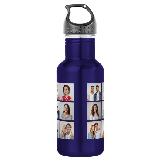 Create Your Own 21 Photo Collage  Waterfles (Achterkant)
