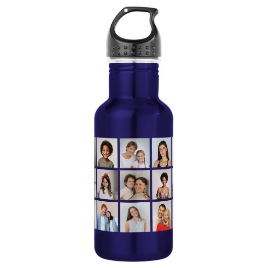 Create Your Own 21 Photo Collage  Waterfles (Voorkant)