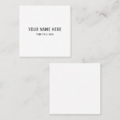 Create Your Own 2.5 x 2.5" Matte Business Cards Vierkante Visitekaartje (Voorkant / Achterkant)