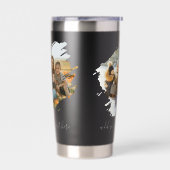 Create Your Own 2 Photo Geïsoleerde Drinkbeker (Links)