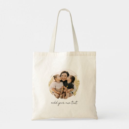 Create Your Own 2 Photo Tote Bag (Achterkant)