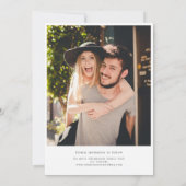 Create Your Own 2 Photo Wedding Save the Date Card (Achterkant)