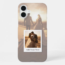 Create Your Own 2 Photo with Name iPhone 16 Plus Hoesje