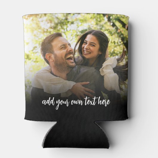 Create Your Own 2 Photo With Text Blikjeskoeler (Achterkant)