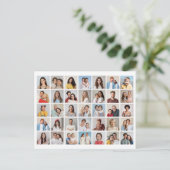 Create Your Own 35 Photo Collage Briefkaart (Staand voorkant)