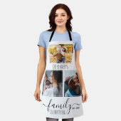 Create Your Own 3 Photo Collage Family Quote Name Schort (Gedragen)