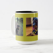Create Your Own 3-Photo Gift Coffee Mug Tweekleurige Koffiemok (Voorkant links)