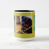 Create Your Own 3-Photo Gift Coffee Mug Tweekleurige Koffiemok (Center)