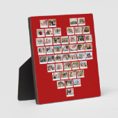 Create Your Own 44 Photo Collage Heart Fotoplaat (Voorkant)