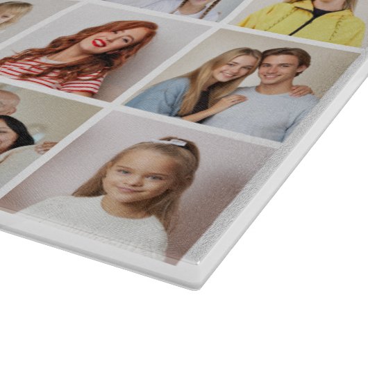 Create Your Own 48 Photo Collage Cutting Board Snijplank (Hoek)