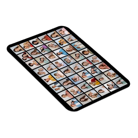 Create Your Own 48 Photo Collage Flexible  Magneet (Rechterzijde)